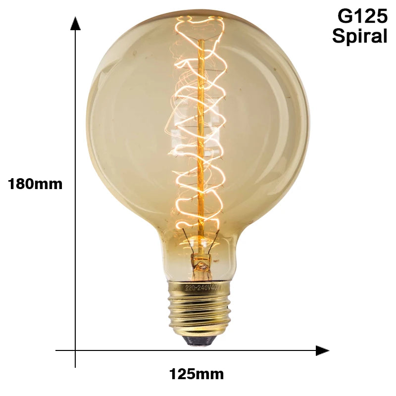 Edison Retro Lamp Incandescent light Bulb E27 220V/110V 40W 💡