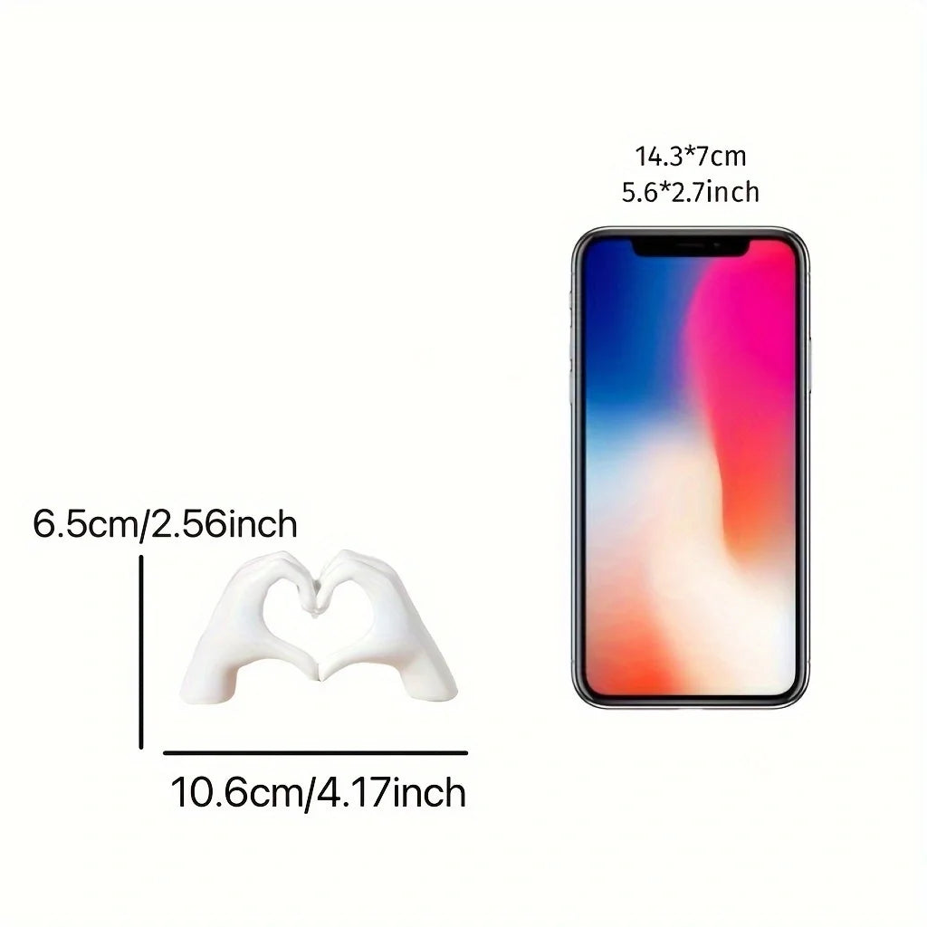 Hand Heart Resin Sculpture 🫶