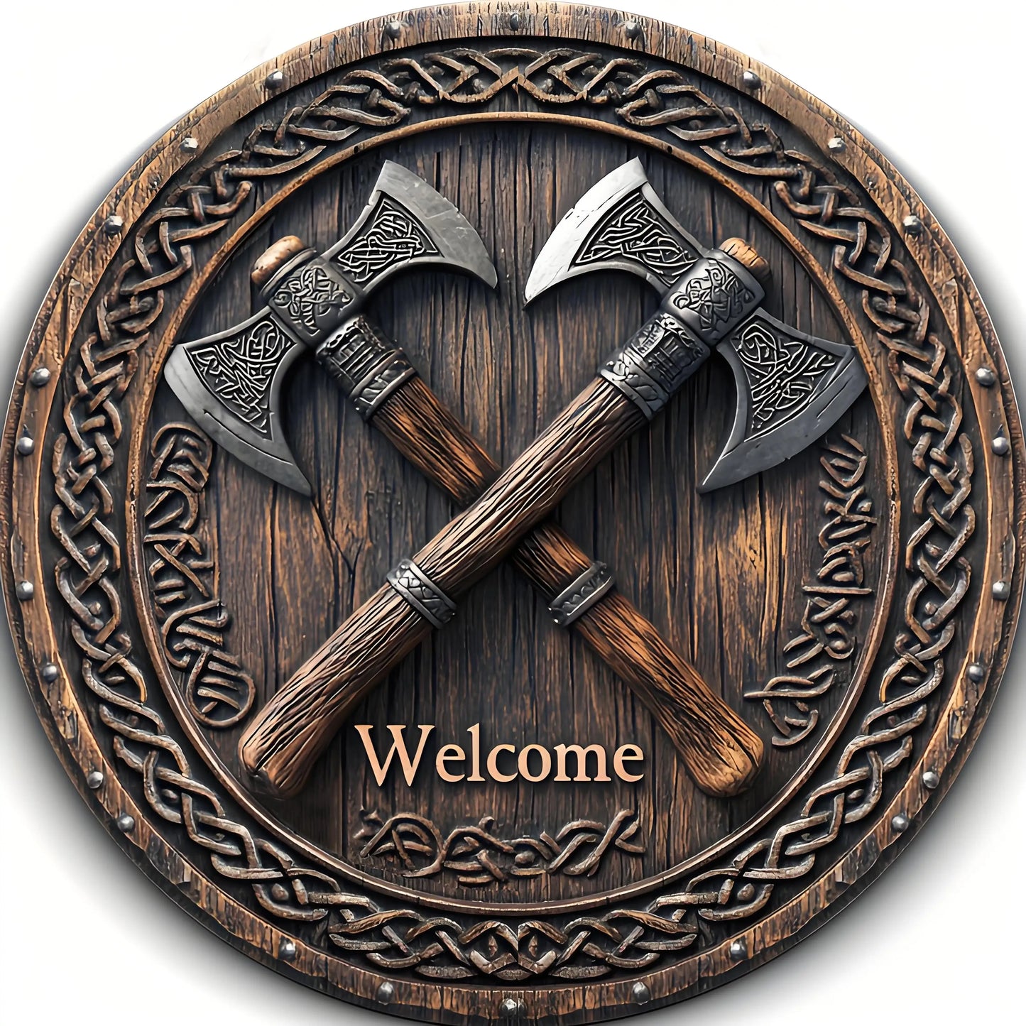 Viking Axes Welcome Sign