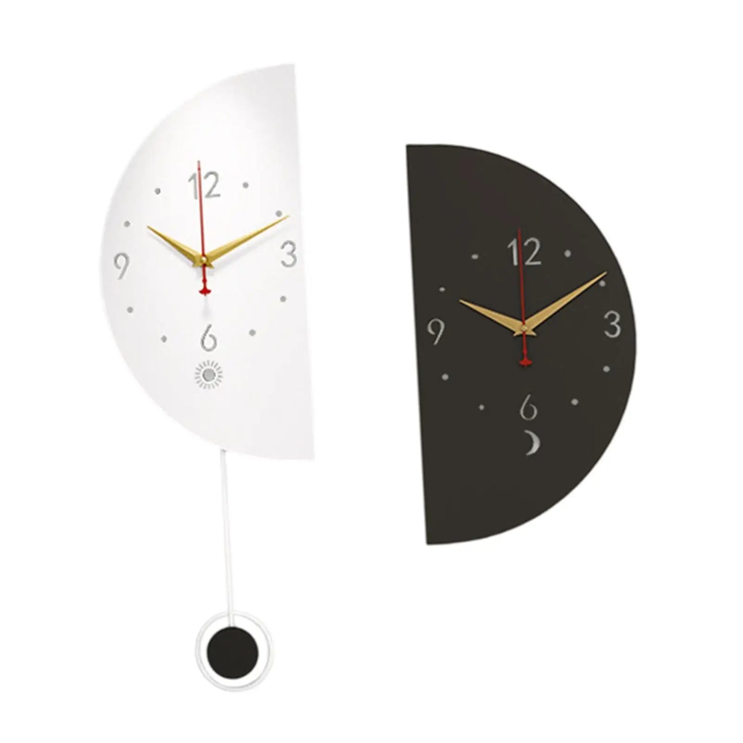 Double Sided Minimalist Corner Wall Clock