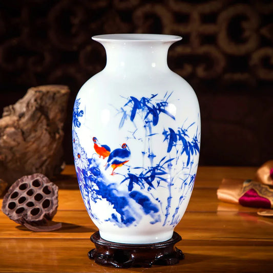 Handcrafted Chinese Style Ceramic Vases