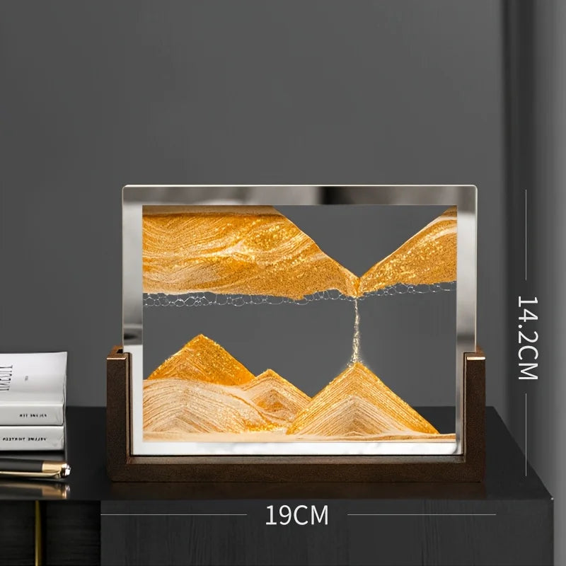 Tempered Glass Quicksand Hourglass