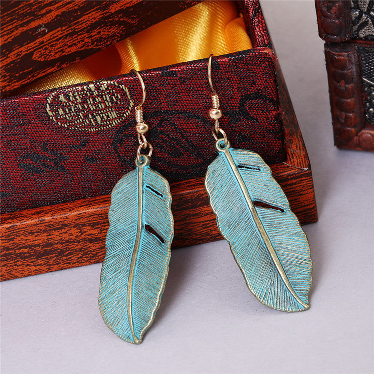 Vintage Alloy Hanging Earrings