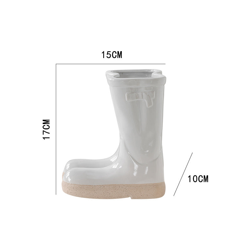Boots Ceramic Flowerpot