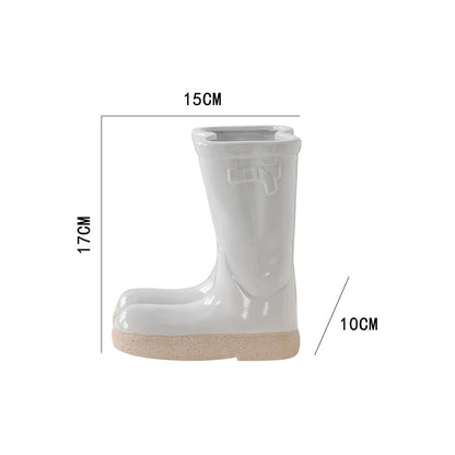 Boots Ceramic Flowerpot