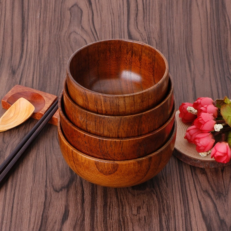 Wooden Round Bowls