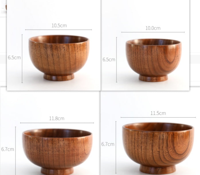 Wooden Round Bowls