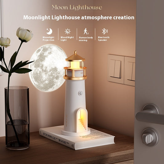 Human Body Induction Moonlight Lighthouse Table Lamp 🌕