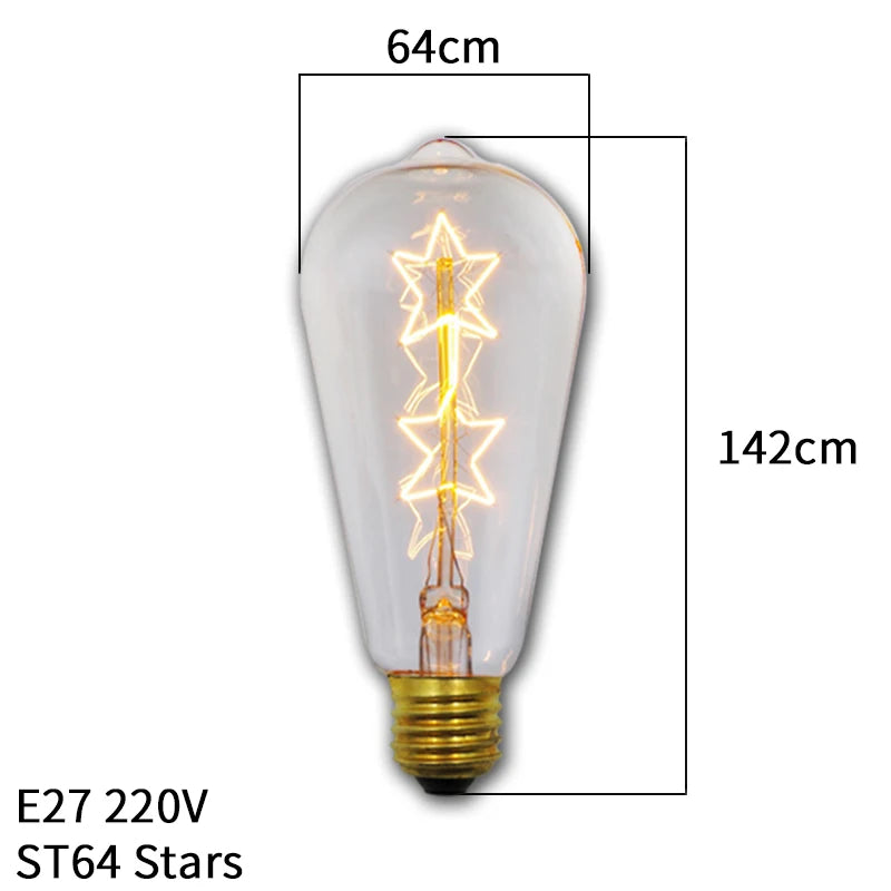 Edison Retro Lamp Incandescent light Bulb E27 220V/110V 40W 💡