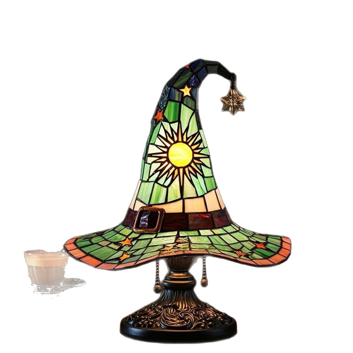 Witch Hat Glass Lamp
