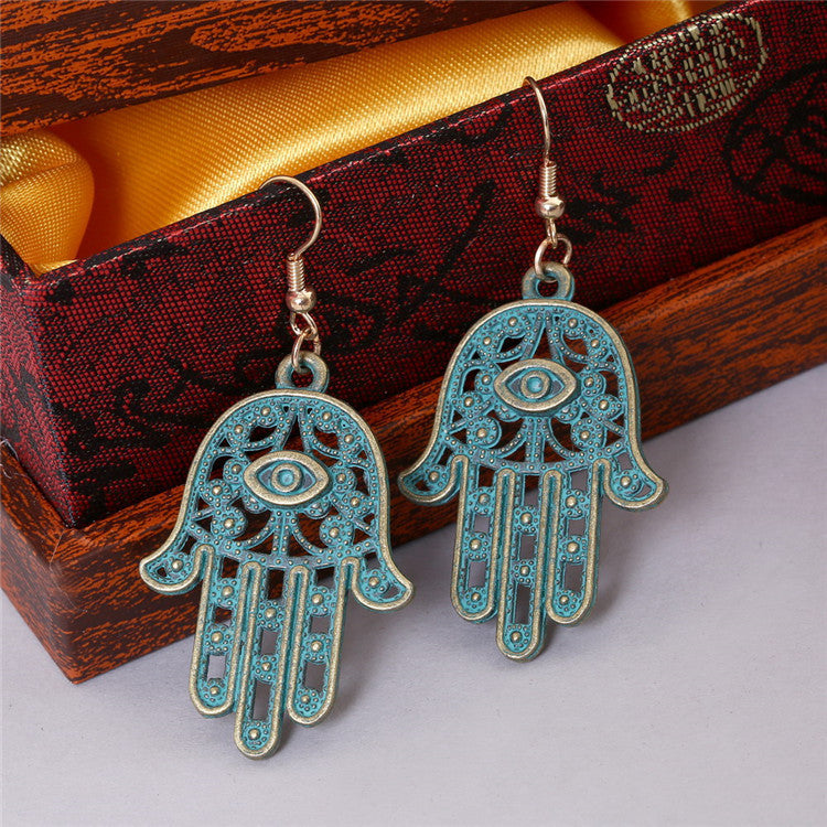 Vintage Alloy Hanging Earrings