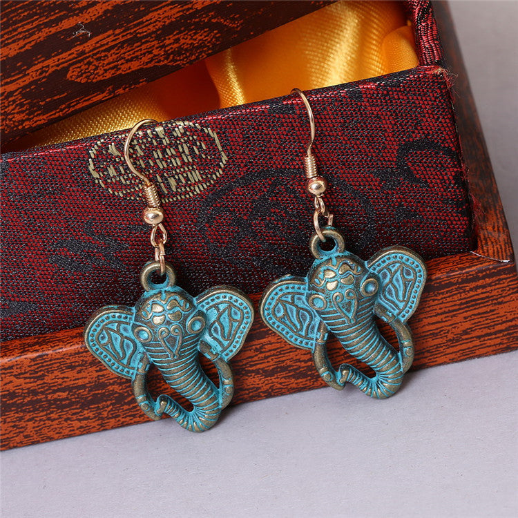 Vintage Alloy Hanging Earrings