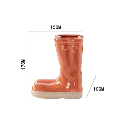 Boots Ceramic Flowerpot