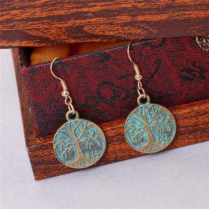 Vintage Alloy Hanging Earrings
