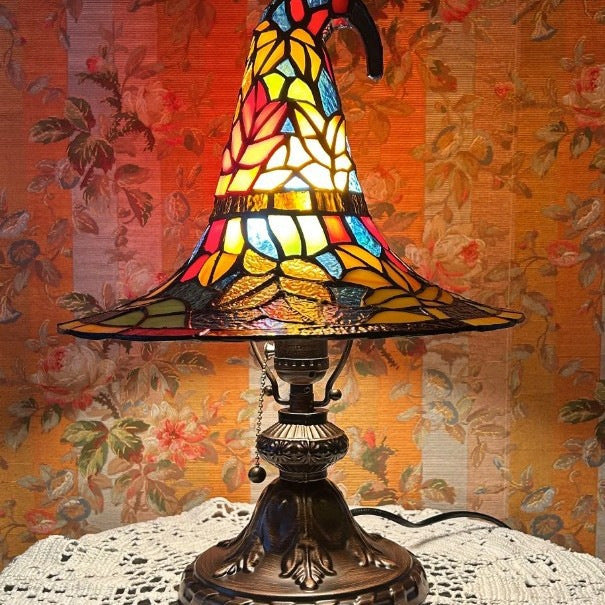 Witch Hat Glass Lamp