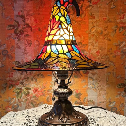 Witch Hat Glass Lamp