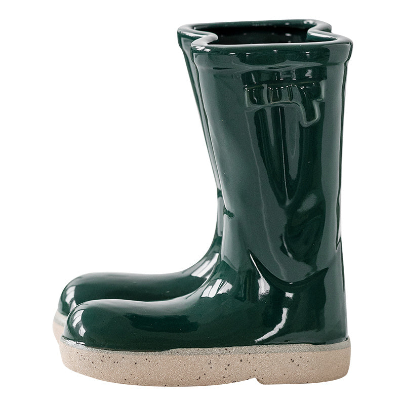 Boots Ceramic Flowerpot