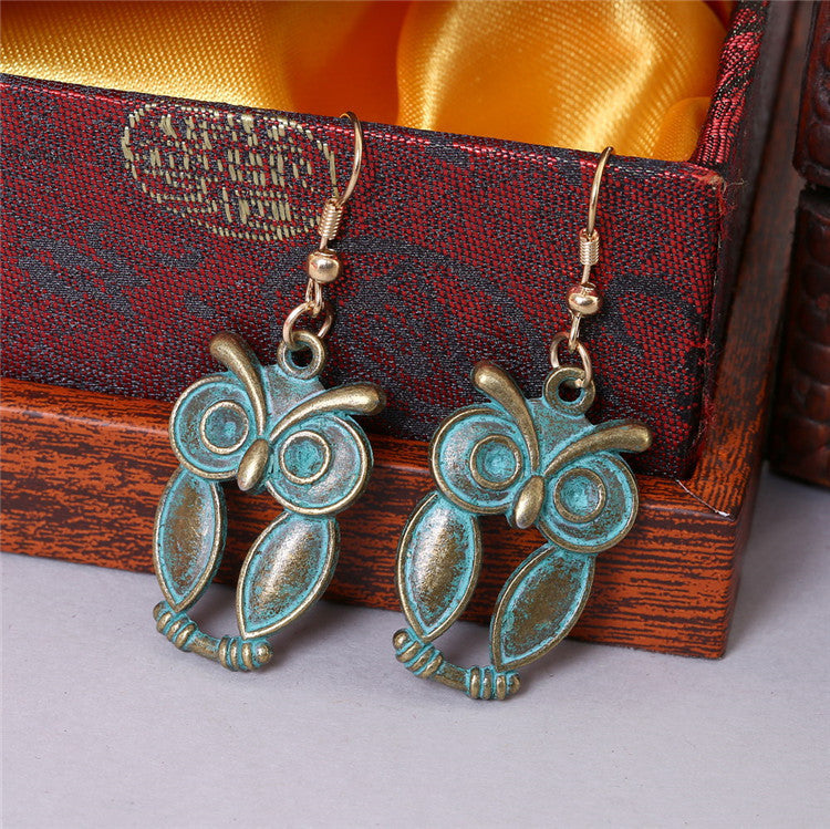 Vintage Alloy Hanging Earrings