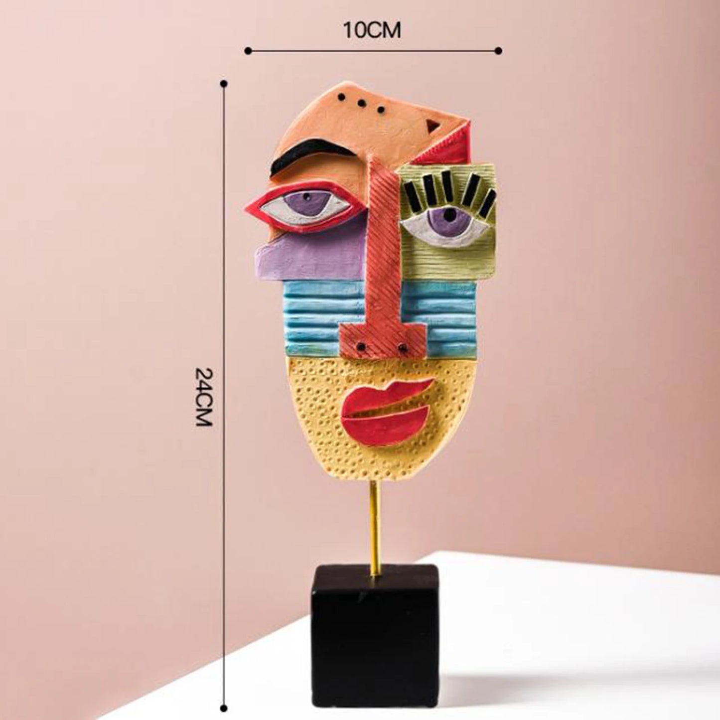 Abstract Face Art Sculptures