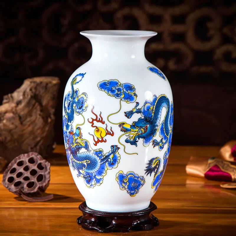 Handcrafted Chinese Style Ceramic Vases