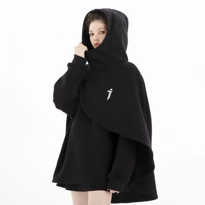 Poncho Irregular Design Unisex Hoodie