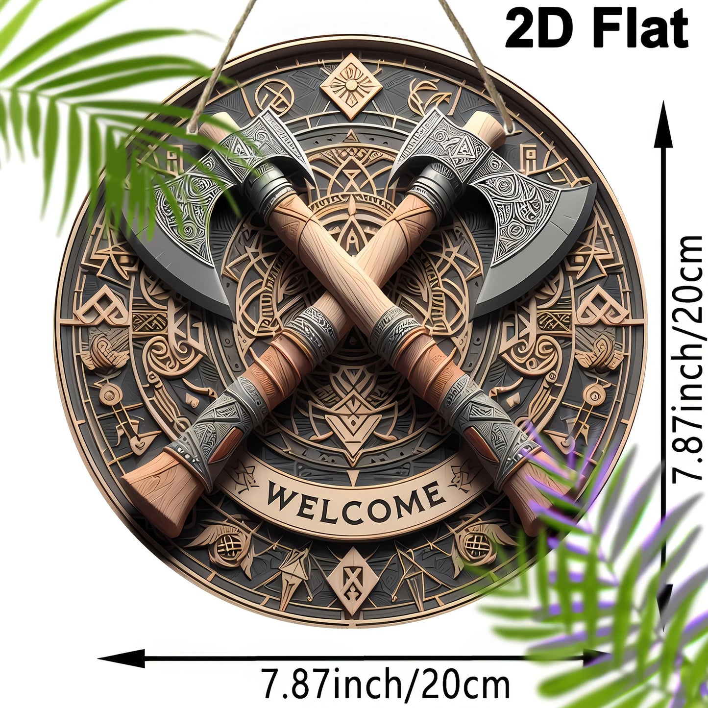 Viking Axes Welcome Sign