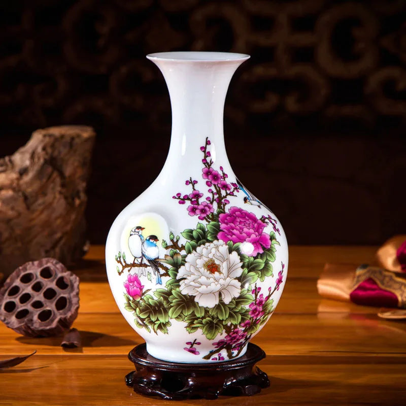 Handcrafted Chinese Style Ceramic Vases