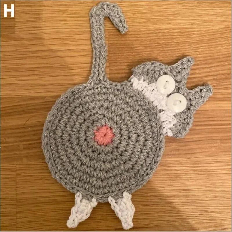 Cat Butt Cloth Coaster 😹