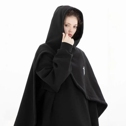 Poncho Irregular Design Unisex Hoodie