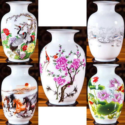 Handcrafted Chinese Style Ceramic Vases