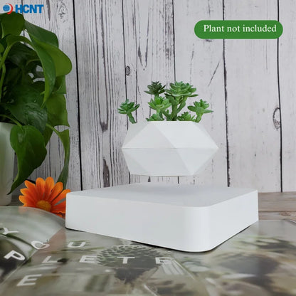 White Magnetic Levitation / Rotation Pot
