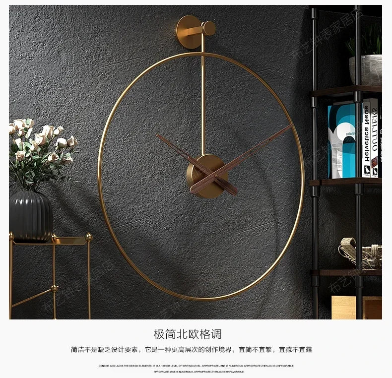 Silent Wall Clock with Quartz Movement