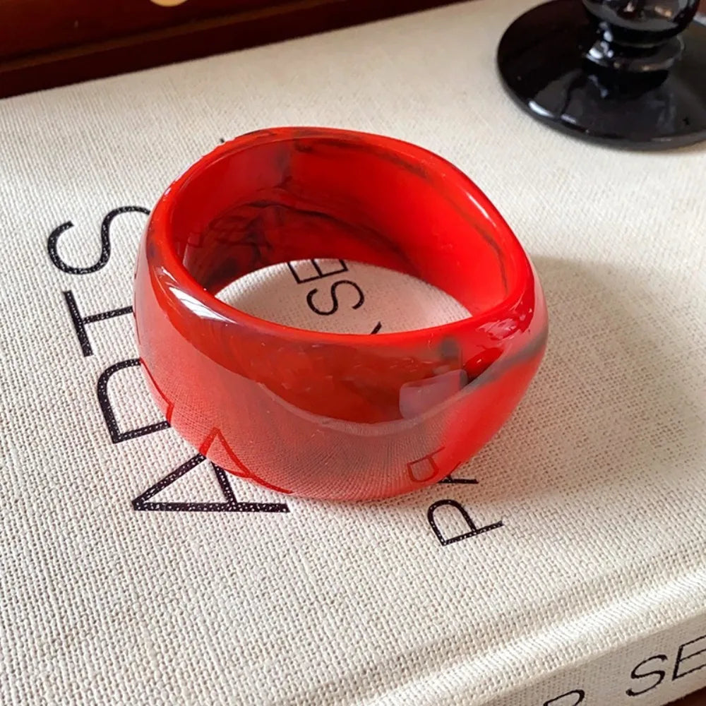 Bohemian Exaggerated Acrylic Bangles