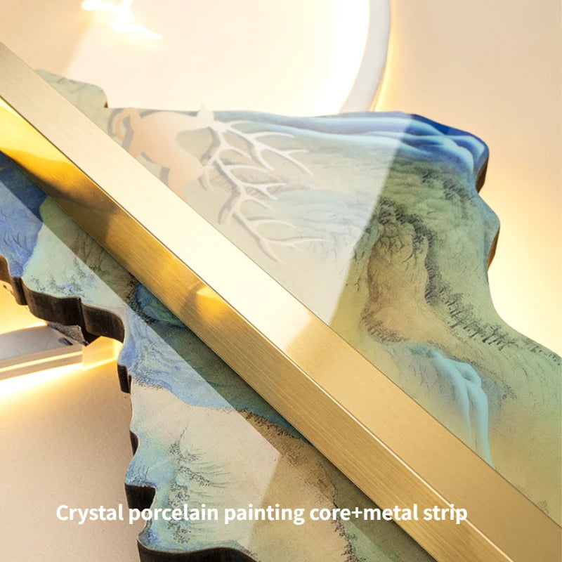 Luxury Serene Landscape LED Wall Fixture