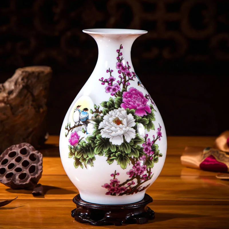 Handcrafted Chinese Style Ceramic Vases