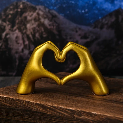 Hand Heart Resin Sculpture 🫶