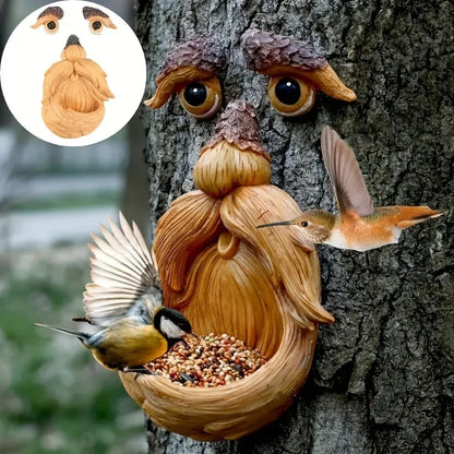 Tree Face Bird Feeder