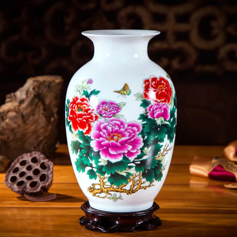 Handcrafted Chinese Style Ceramic Vases