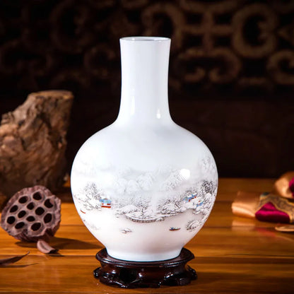 Handcrafted Chinese Style Ceramic Vases