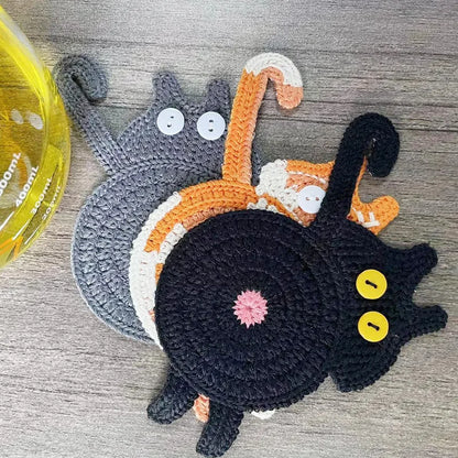 Cat Butt Cloth Coaster 😹