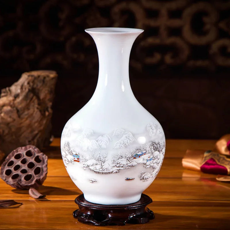 Handcrafted Chinese Style Ceramic Vases