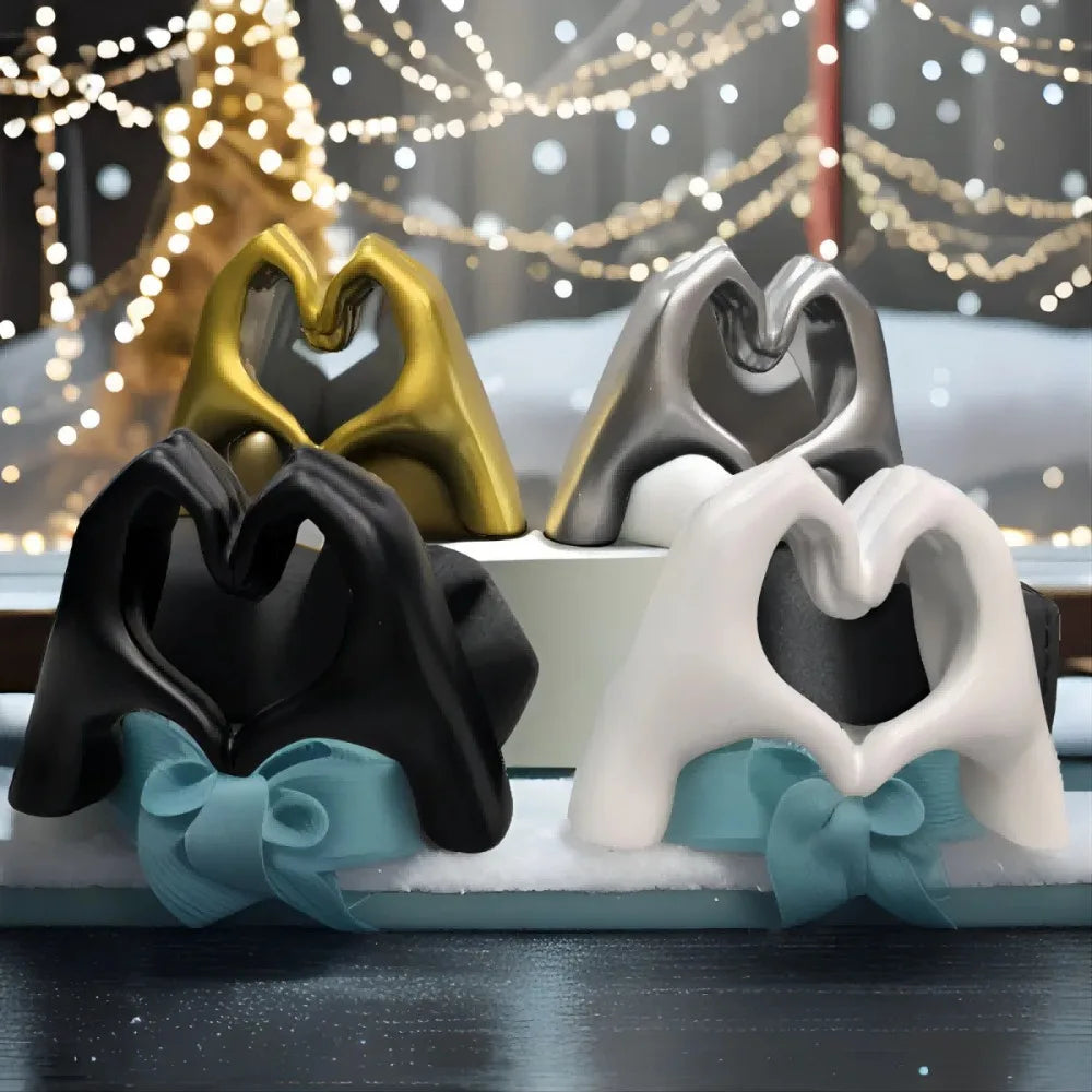 Hand Heart Resin Sculpture 🫶