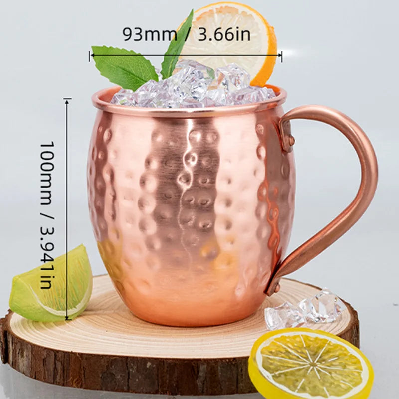 100% Pure Solid Copper Cups