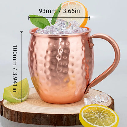 100% Pure Solid Copper Cups