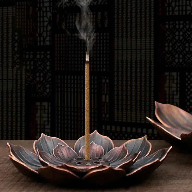 Lotus Alloy Incense Burner / Stick Holder Plater 🪷