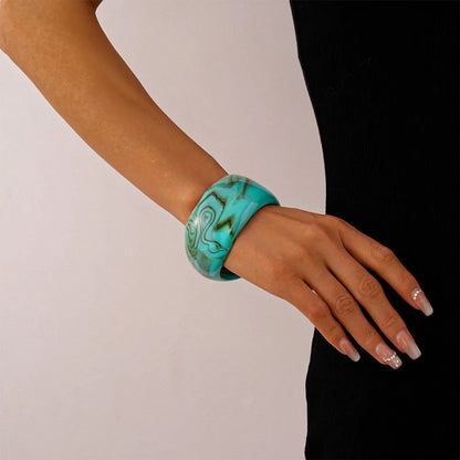 Bohemian Exaggerated Acrylic Bangles