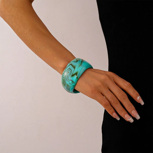 Bohemian Exaggerated Acrylic Bangles