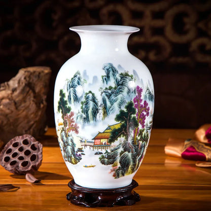 Handcrafted Chinese Style Ceramic Vases
