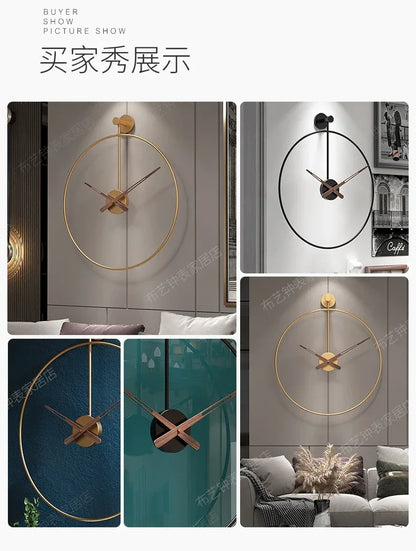 Silent Wall Clock with Quartz Movement