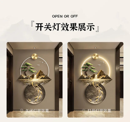 Luxury Serene Landscape LED Wall Fixture